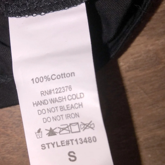 Snappy turtle small black boho bell sleeves top - Picture 5 of 6